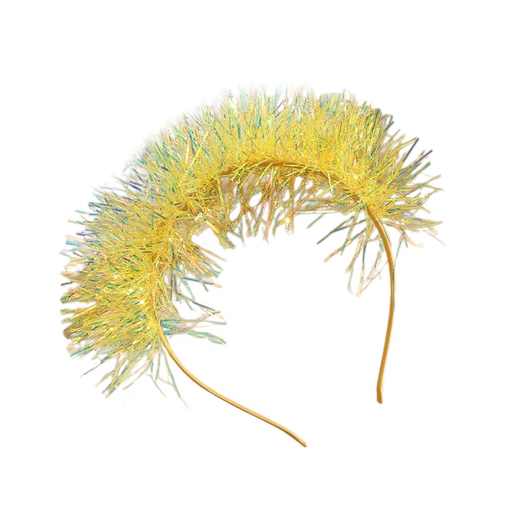Cute Hairband with Colorful Tinsel Perfect for Parties Stage Performences Eye-catching Party Headband Birthday HeadWear