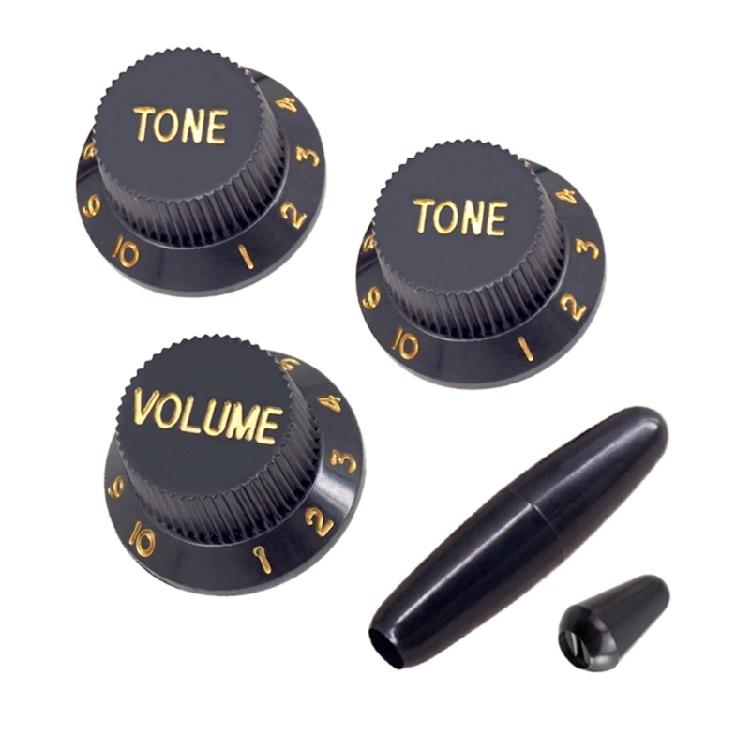 Guitar Knobs Guitar Replacement Part Guitar Accessories Plastic Texture for Electric Guitar Volumes and Tone Replacement