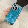 Seawater High-end Phone Case Electroplated Glass TPU PhoneCase for iPhone 17 16 15 14 13 12 11pm Pro Plus Dropresistant