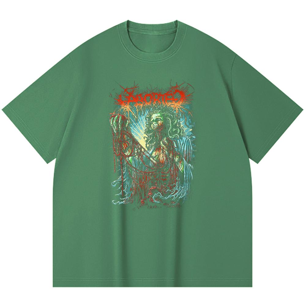 230 g/m² 100% Bavlna T-shirt Heavy Metal Rocková Kapela Tisk Populární Hudby Unisex Těžký Bavlněný T-shirt