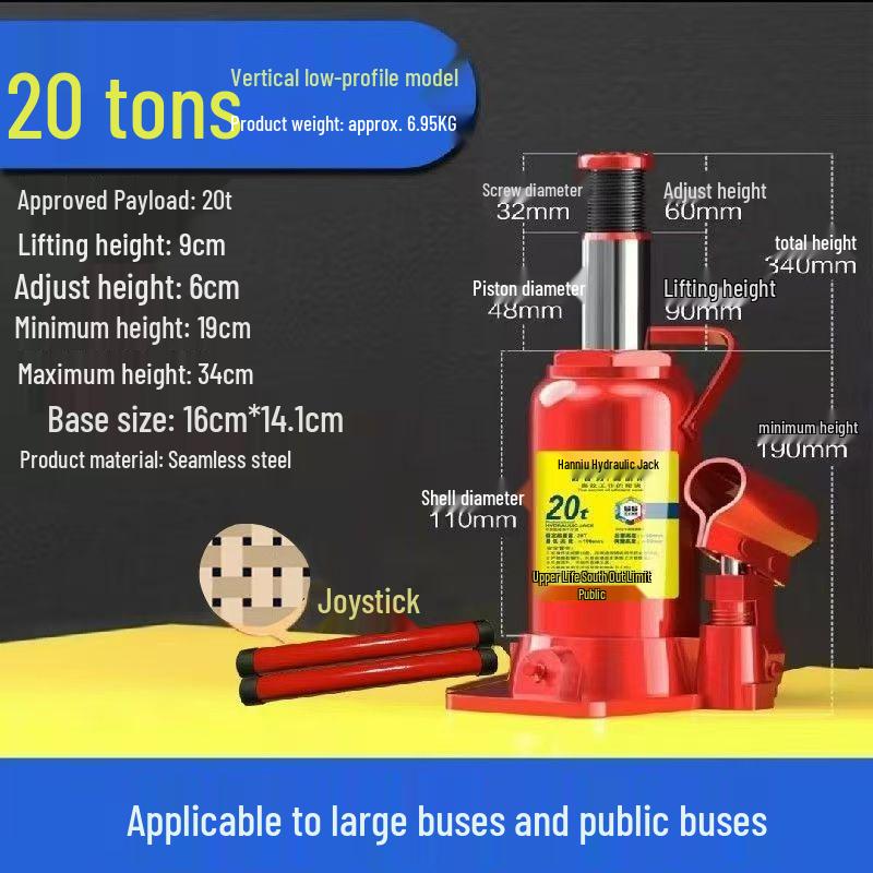 2-50 Ton Schwerlast-Hydraulikheber: Handbetrieben für LKW, PKW, Limousinen und Offroad-Reifenwechsel