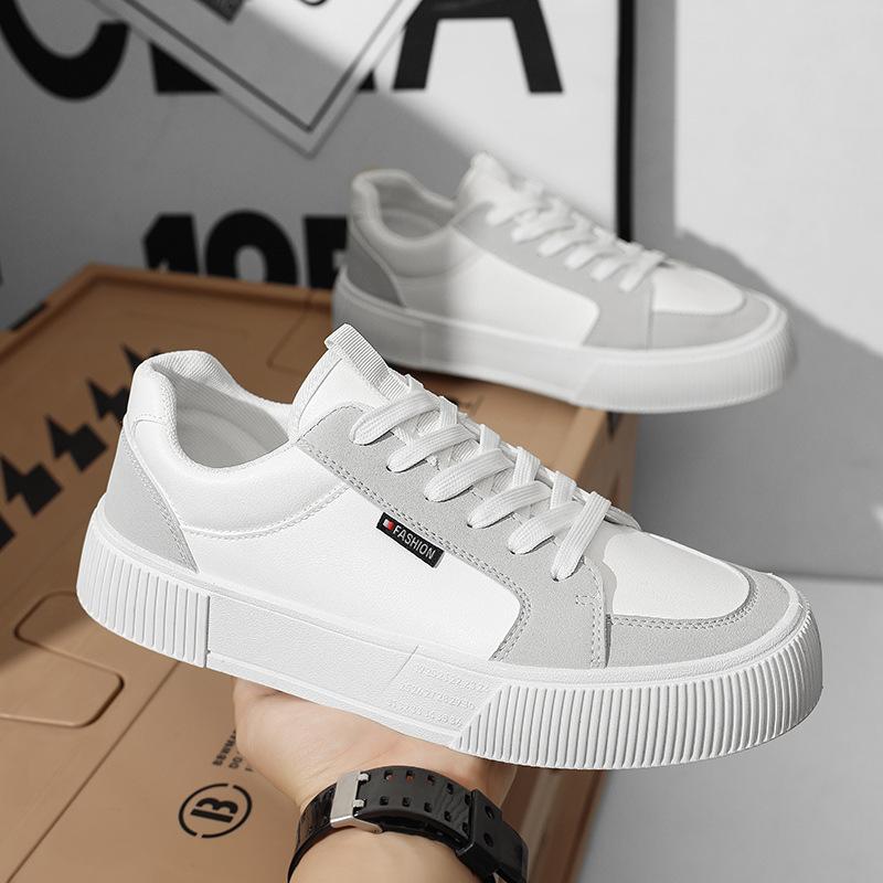 

2025 spring new Korean version of low-state trend color matching men s shoes muffin platform casual men s shoes extra large size board shoes men s 39