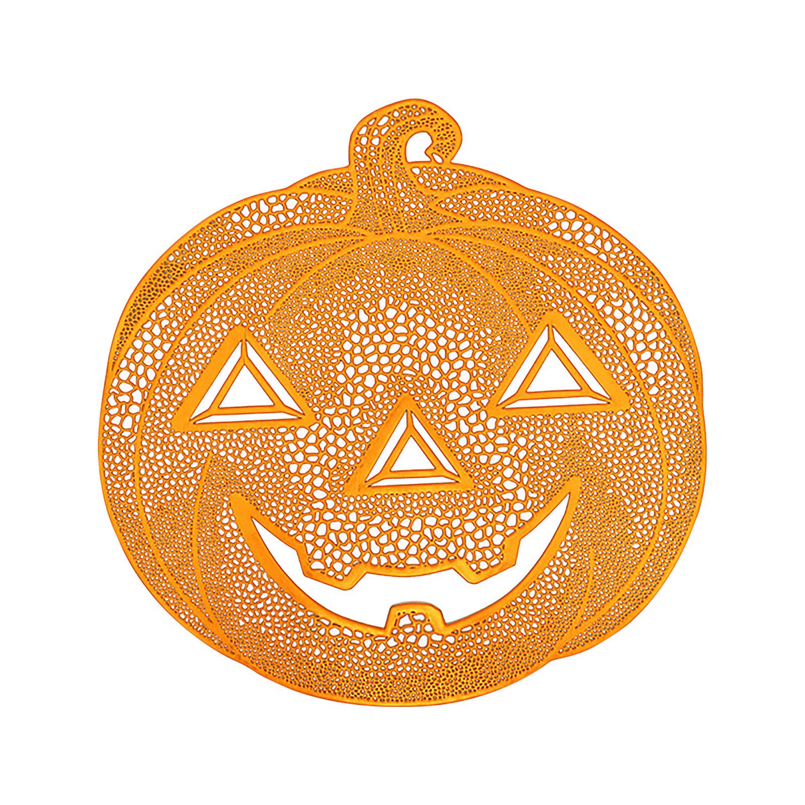 

Коврик под тарелку на Хэллоуин, термостойкий, водонепроницаемый, изоляционный, легко моется One Size оранжевый