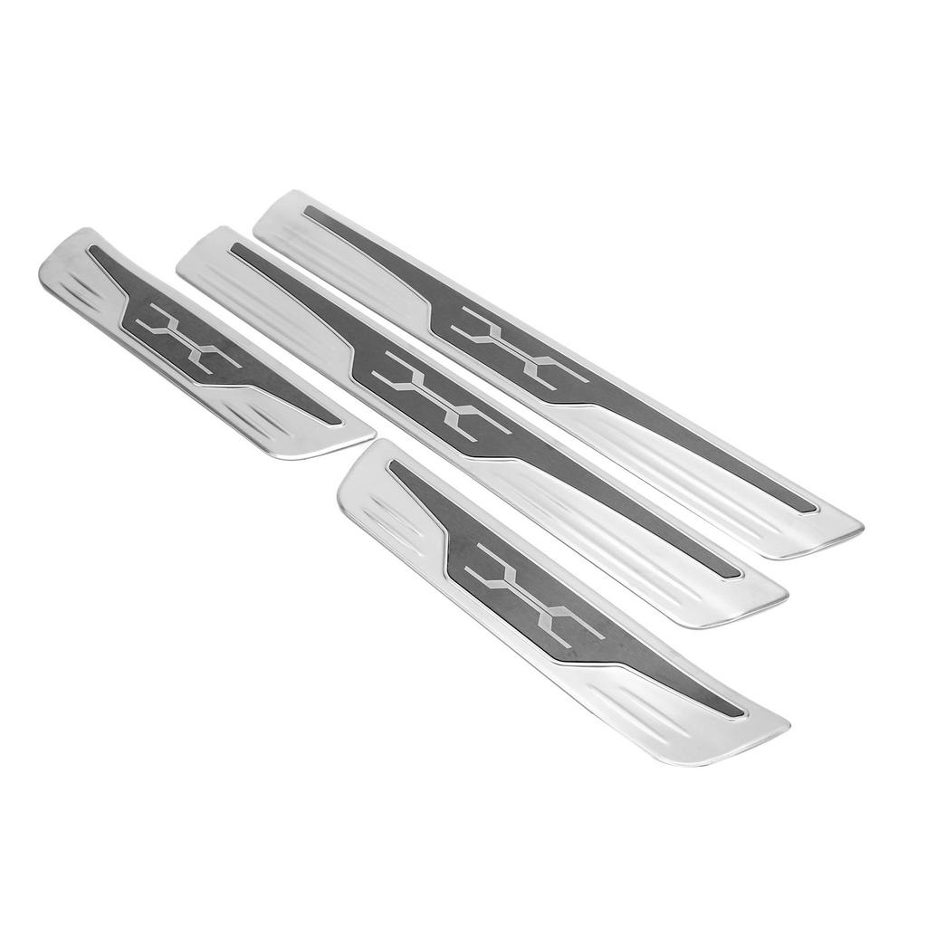 4Pcs Car Door Sill Scuff Molding Cover Trims Protector Fits for Harrier Venza XU80 2020 2021