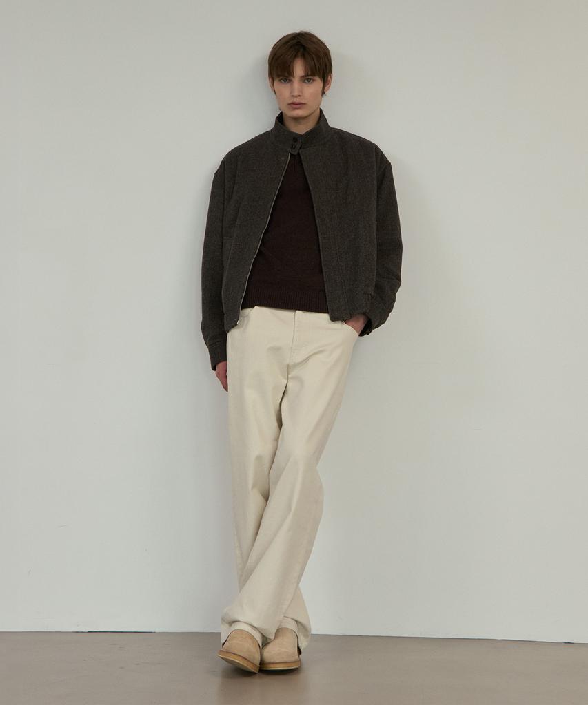 Mindbridge [Couture] Do Good_Wool Horn Harrington Padded Jumper