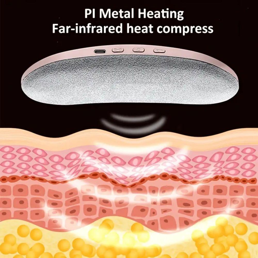 LED Display Electric Warm Waist Belt 4 Gear Massage Vibrating Abdominal Massager  Body Shaping