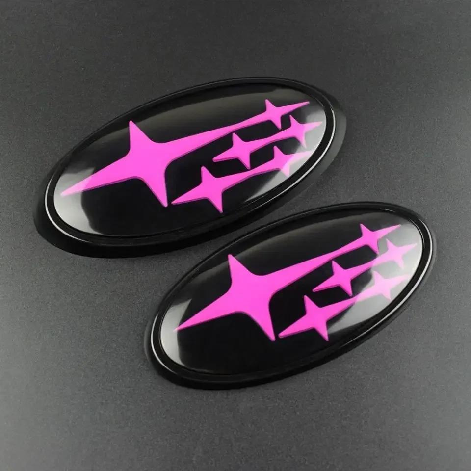 Acrylic Car Front Hood Cover Badge Rear Trunk Emblem Exterior for Subaru Impreza BRZ WRX STI Legacy Outback XV ge3