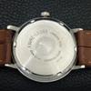 HAND-WINDING VINTAGE FAVRE LEUBA 253 SEA CHIEF SWISS MENS BROWN WATCH A702047-5 R208-a702047