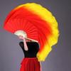 Colorful Kids Children Bamboo Fans Hand Dye Adults Fan  Veil Pairs Yangko Dance Tools