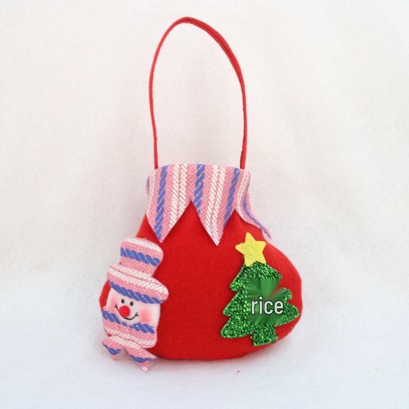 Christmas Eve Gift Bag: Snowman & Santa Candy Packaging for Kids