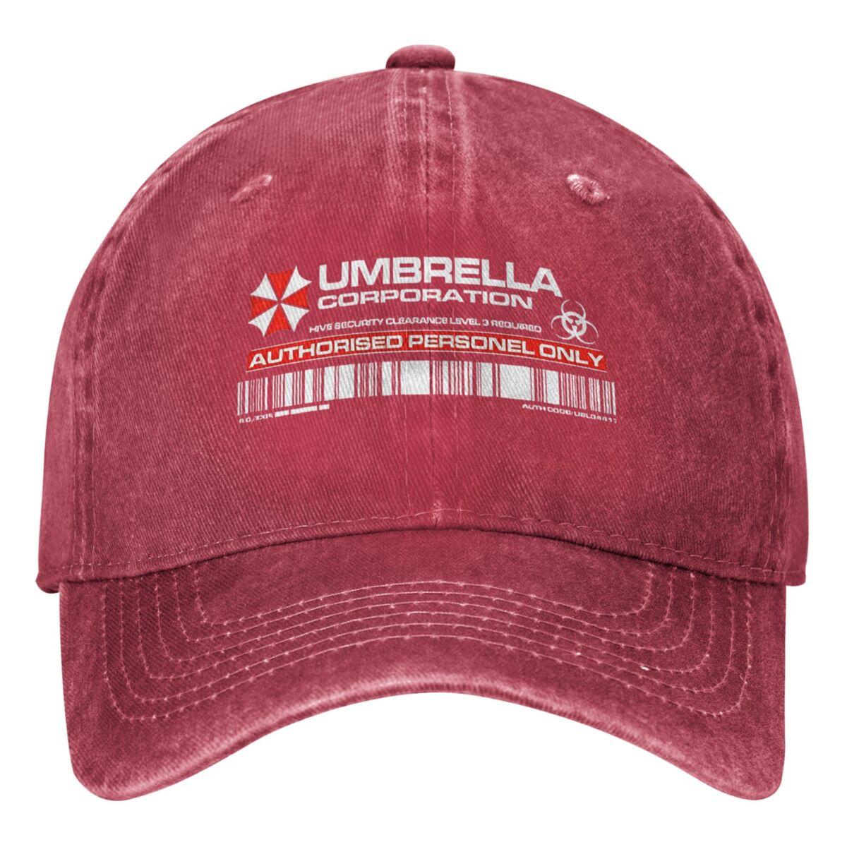 Umbrella Corporation Baseball Cap For Unisex Unisex Residents Evils Game Casual Hip Hop Hats Breathable Outdoor Sports Snapback Cap One Size