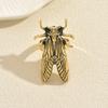 Ring im Vintage-Stil mit personalisiertem Zikaden-Insekten-Element-Design, verstellbarer offener Ring, vielseitiges Handaccessoire für Frauen