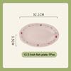 SOLECASA Ceramic Dinner Plates Soup Bowl Rice Salad Bowl Coffee Mug Floral pattern Kitchen Dinnerware Dinner Dish Microwave safe