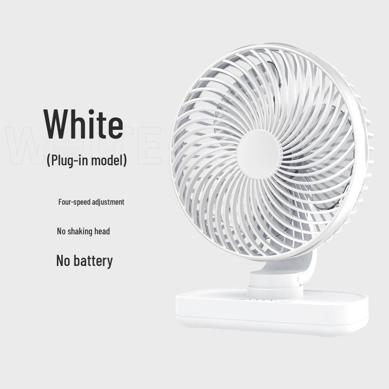2025 Portable Silent Desktop Fan for Students with Free Rotation and Rechargeable Battery