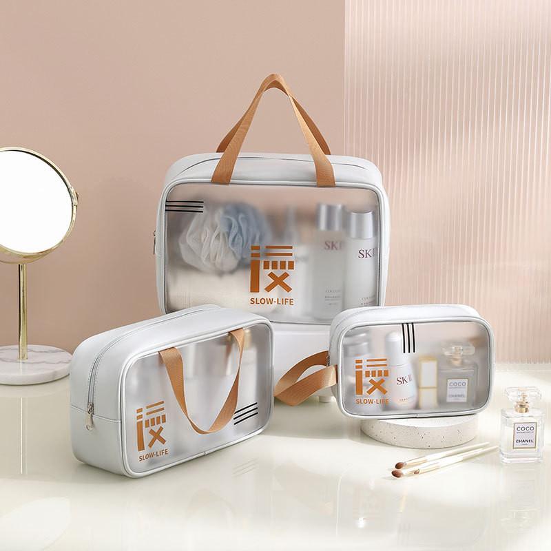 Transparent Cartoon Cosmetic Bag Portable Wash Bag Waterproof Travel Storage