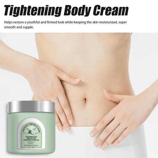 Anti-Aging Body Firming Cream 236ml Nourishing Body Lotion Smooth Skin Care Cream Gold Peptide Hyaluronic Acid Moisturizer for Neck Arm Stomach