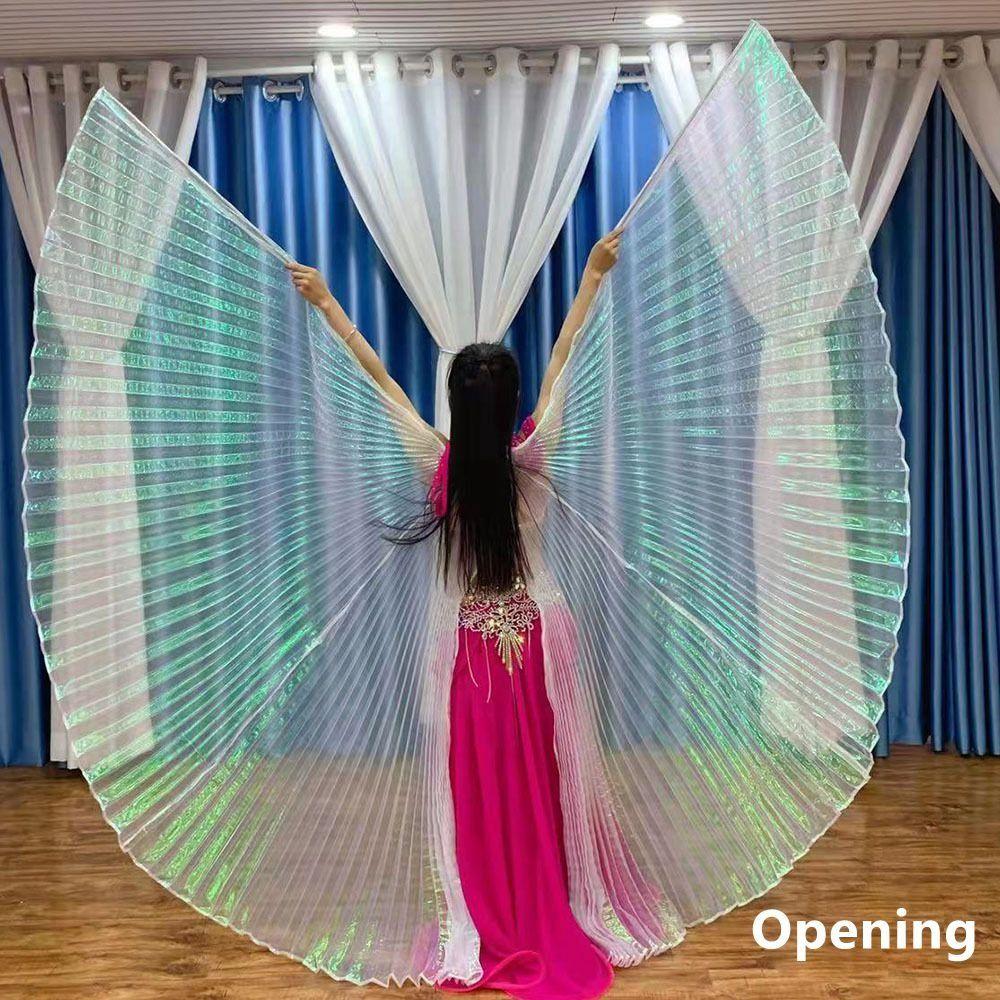 with Telescopic Sticks Belly Dance Wings Scalable Rods Dance Props Belly Dance Accessories Props