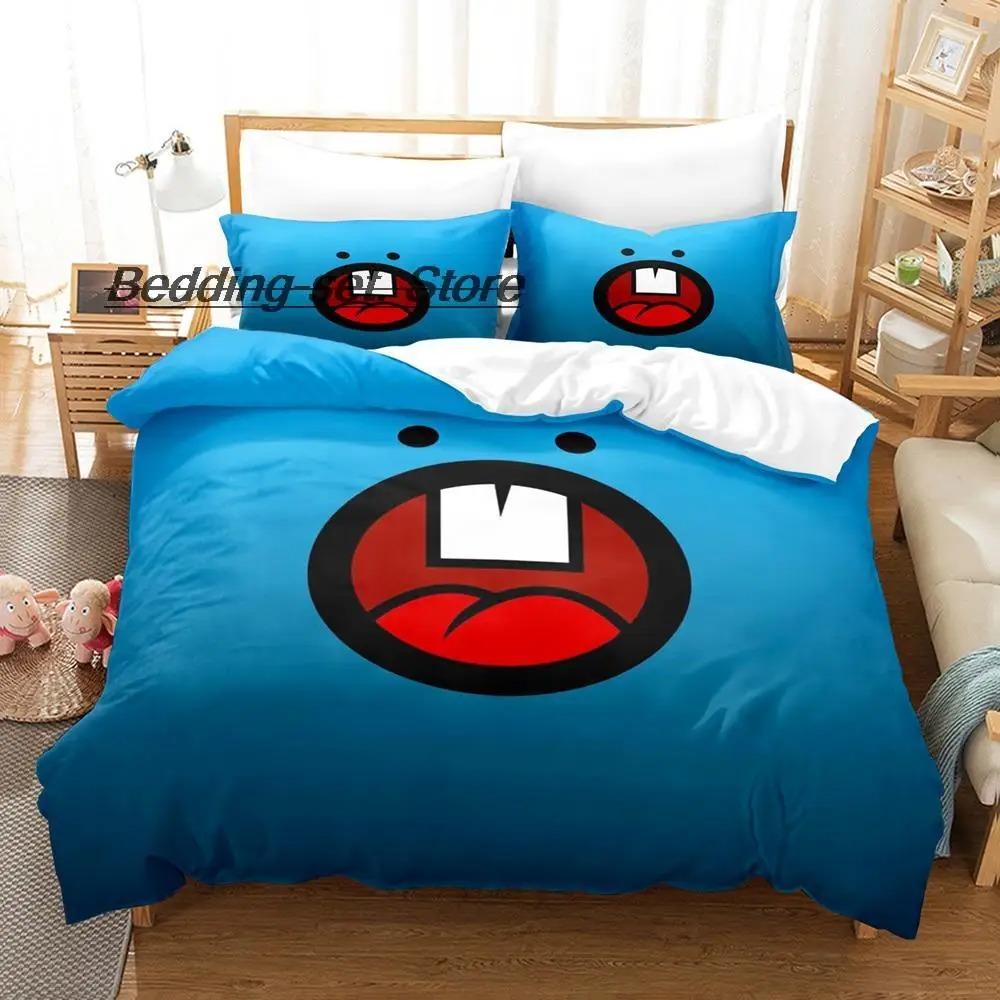 

Modern Durable Single Twin Full Queen King Cute anime face animal expression pack Size Bed Aldult Kid Bedroom Duvetcover Sets Quilt Comforter (quilt)-EU Single(135*200cm)3pcs