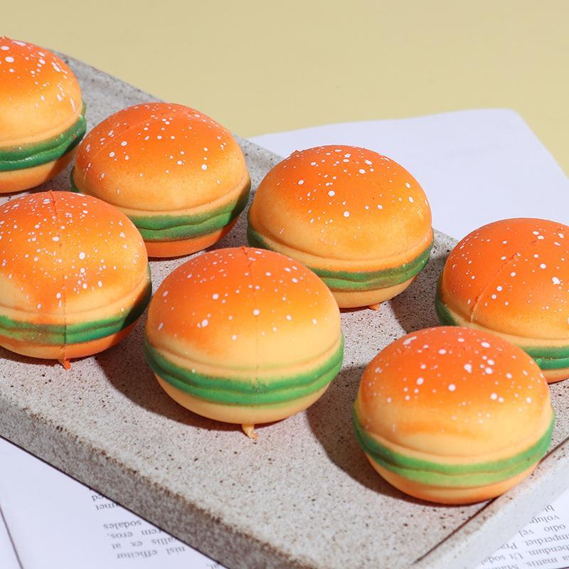 Quetschiger Hamburger Stressball Autismus Sensorisches Spielzeug Stress Angst Linderung Fidget Spielzeug Kneten Dekompression Spielzeug