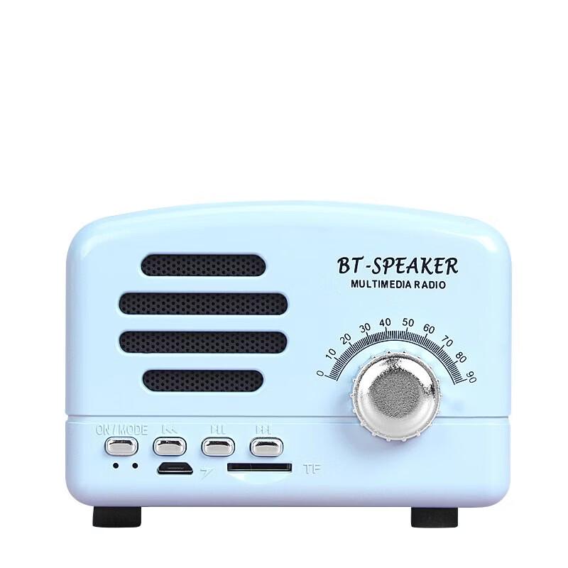 SMEBERT Retro Mini Wireless Bluetooth Speaker & Radio CN plug (adapter included)