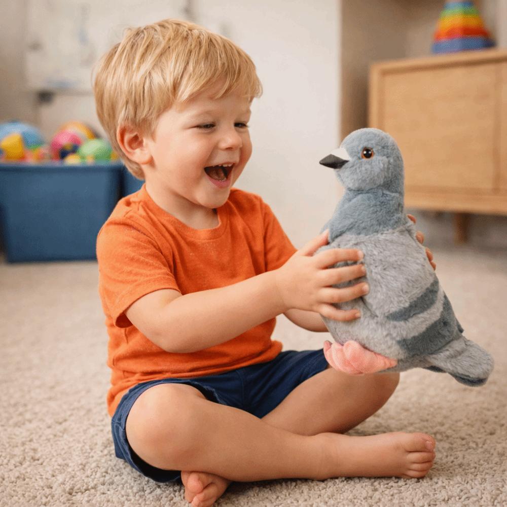 Lifelike Eyes Simulated Pigeon Plush Toy Soft Material Realistic Pigeon Plush  Children Gift