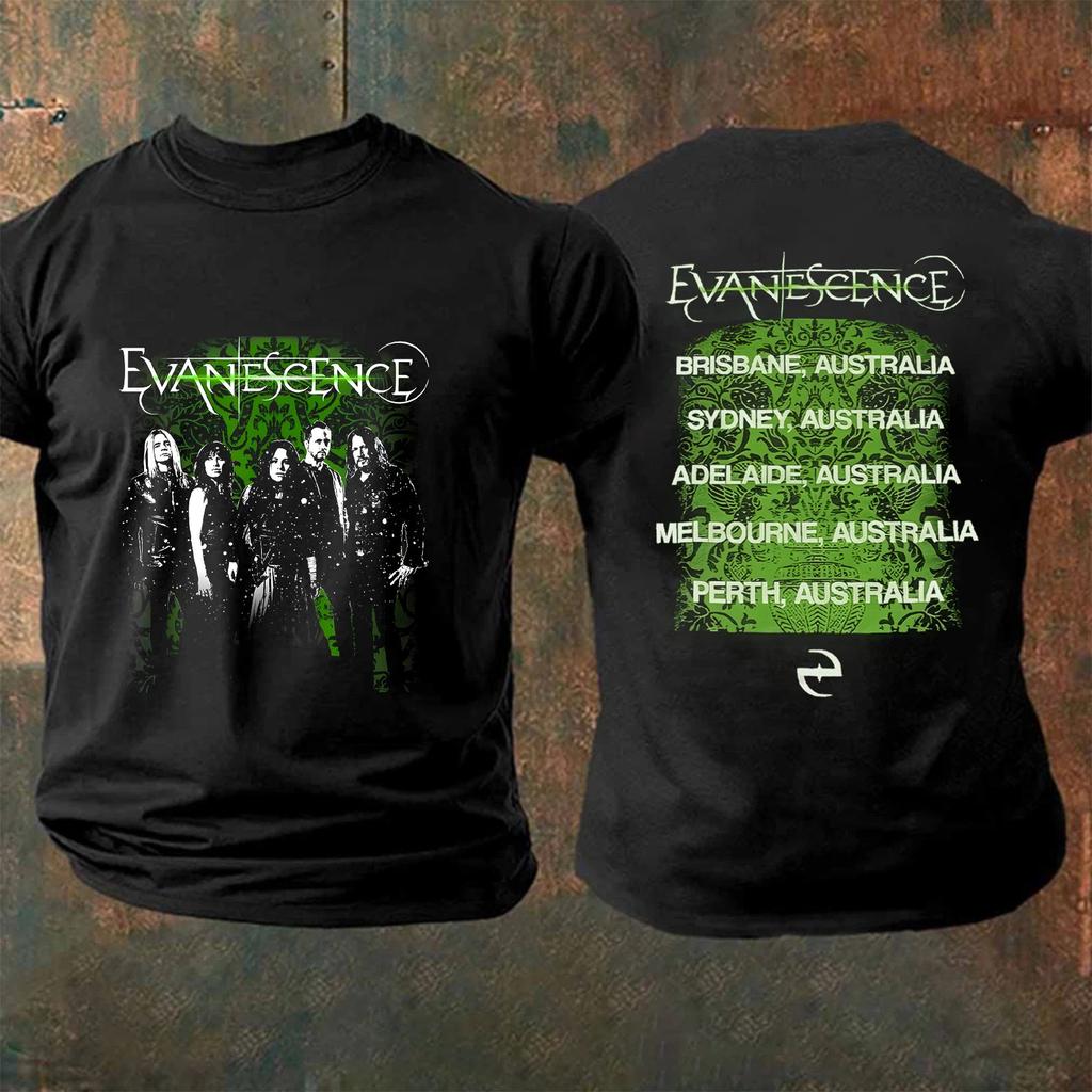 Evanescence Tour Australia 2025 Tshirt Evanescence Rock Band T-shirt