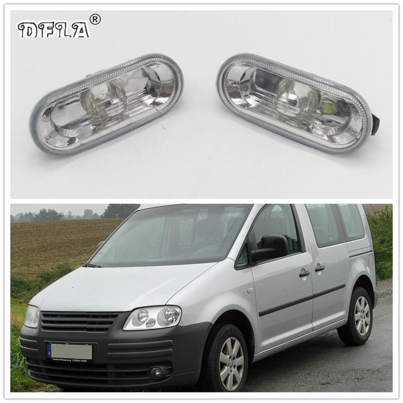 

2 шт. Для VW Caddy 2004 2005 2006 2007 2008 Автомобильный стайлинг Боковой габаритный огонь Поворотник Лампа Повторитель