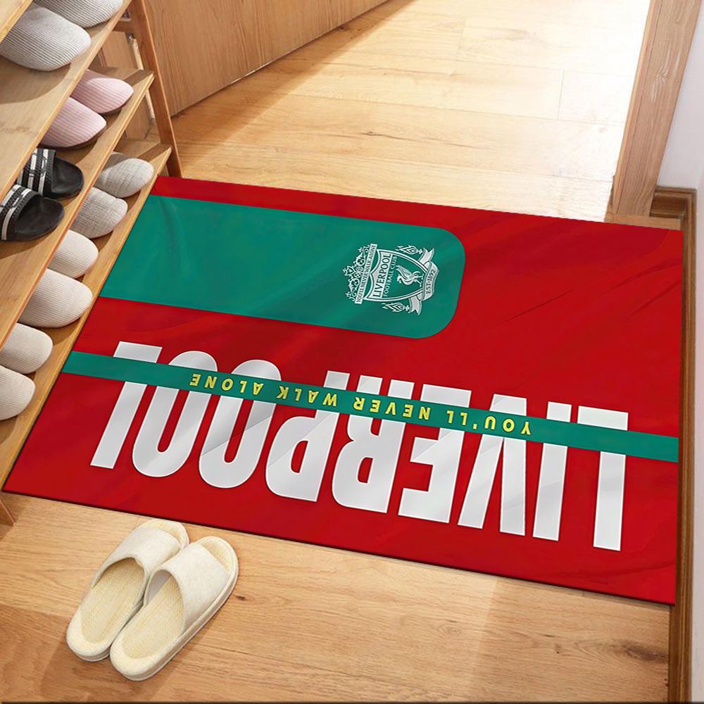 Liverpool Football Club Area Rug Suitable For Game Room Kitchen Entryway Outdoor Antislip Carpet Office Home Decor Wedding Party Gift