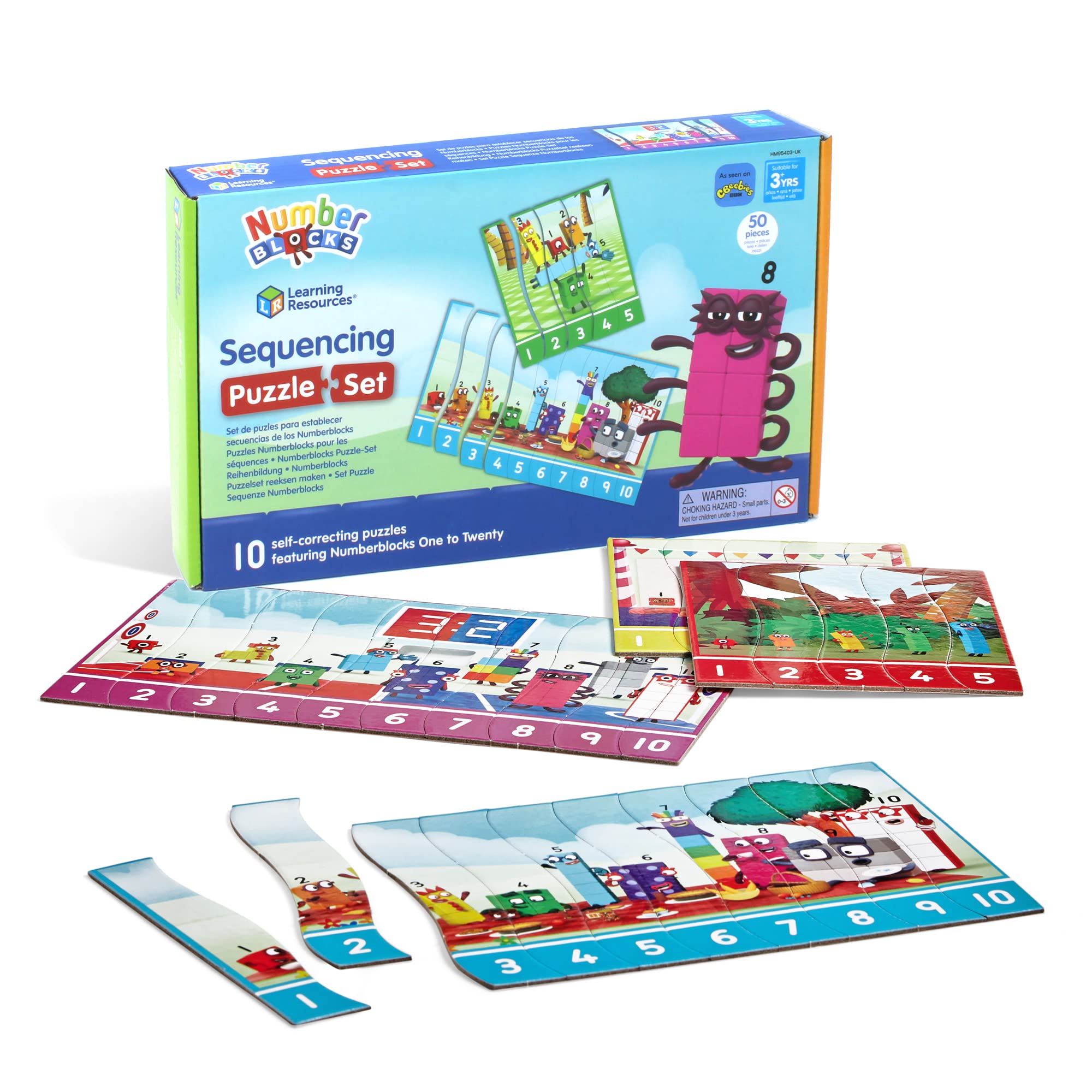 Learning Resources HM95403-UK Numberblocks Sequencing Puzzle, One Size