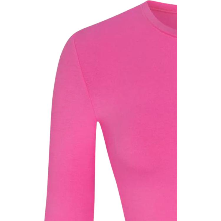 SKIMS Valentines Day Collection Embroidered Print Crop Top Women tops Hot-Pink TP-LST-5057-PNK