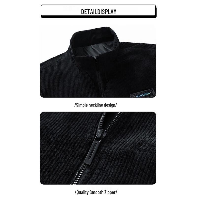 TUCANO Men's Versatile Corduroy Stand Collar Jacket