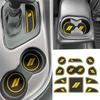 For Dodge Challenger Accessories 2015-2024  Fits Cup Holder Ert Anti-Dust Mats Door Pocket Center Console Liners(Black Trim) - 11 PCS Set