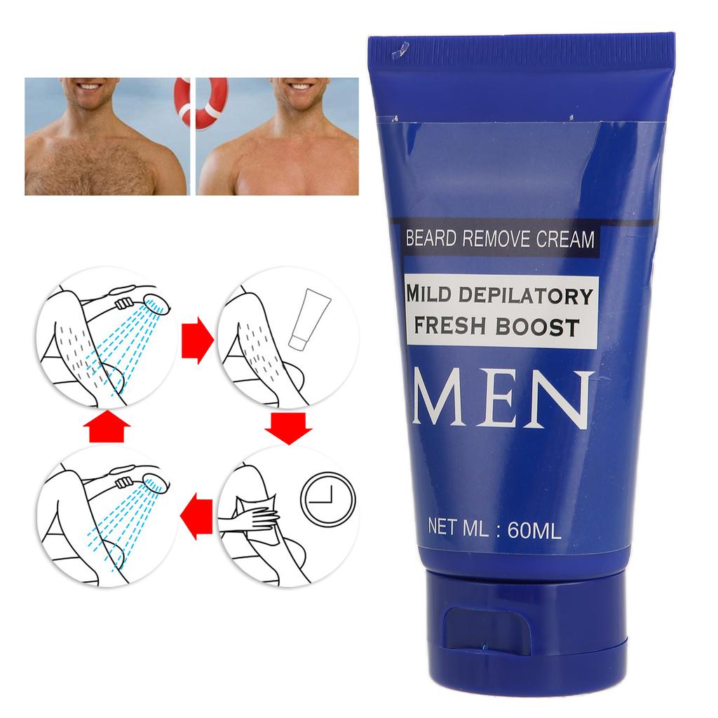 Hair Removal Cream Safe Non Irritating Nature Depilatory Cream for Men All Skin Types