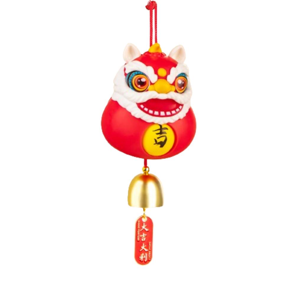 With Tassel/Bell Lion Dance Bell Decoration Plastics Car Rearview Mirror Pendant  Christmas Dolls