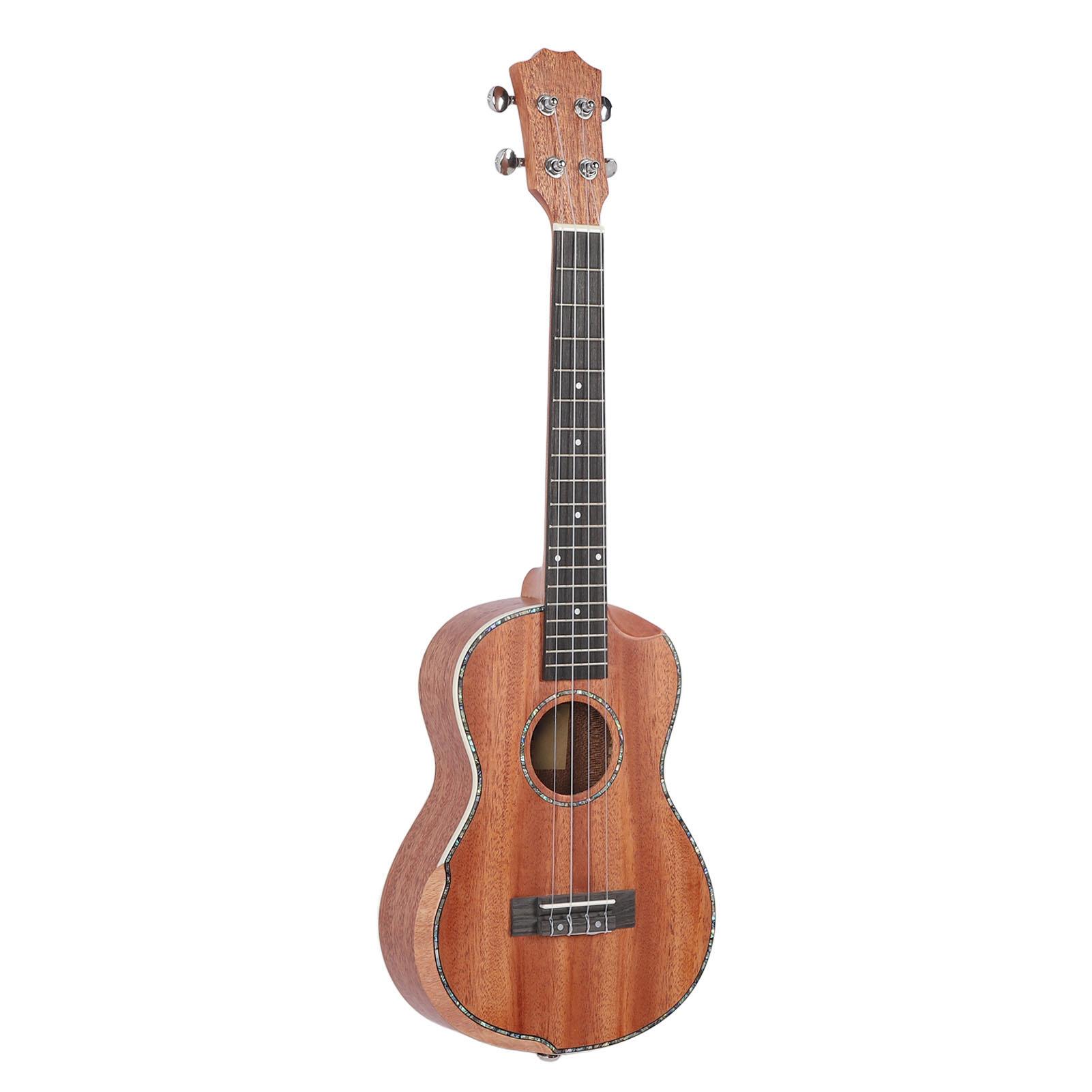 

26-дюймовое укулеле из красного дерева с накладкой для руки, укулеле с тюнером, каподастром, медиаторами, запасными струнами, ремнем, чехлом для концертов