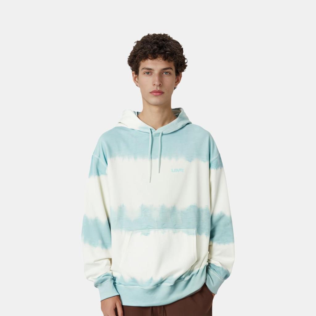 Levis Ss22 Kapuzenpullover Gestreiftes Sweatshirt Herren Sweatshirt Blau A1971-0003