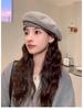 Spring & Autumn Large Head British Casual Style Beret - Women's Versatile Fashion Trend, Slimming Look