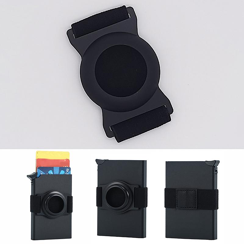 

Зажим для денег для мужского кардхолдера, резинка с позиционером, аксессуар для кошелька, эластичная лента для купюр чёрный