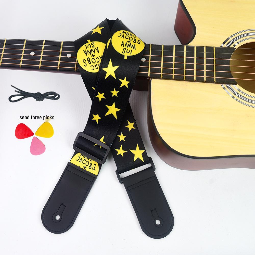 Ethnic Style Universal Guitar Strap - Polyester for Electric, Bass, Wooden Guitars