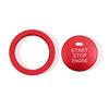 Mirhua Engine Start Starter Ring, Engine Start Button, Decorative Ring Sticker Interior Trim, Anti-Dust,