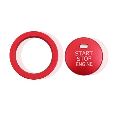 Mirhua Motorstart Anlasserring, Motorstartknopf, Dekorring Aufkleber Innenverkleidung, Staubdicht,