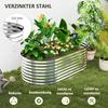 Planter, Metal Flower Planter with Safety Edge and Gloves, Open Bottom, 160W x 80D x 56H cm, Grey