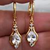 3 pairs of elegant water drop earrings, engagement, wedding jewelry, banquet decoration