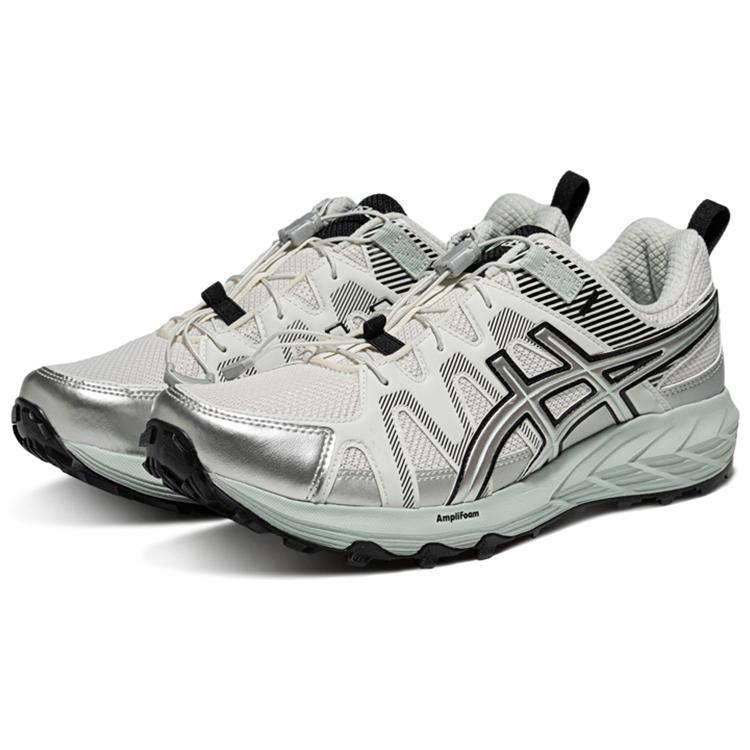 Asics GEL-SONOMA FE Wear-Resistant Breathable Rebound Low-Top Trekking Shoes Unisex Silver Sneakers 1011B999-101