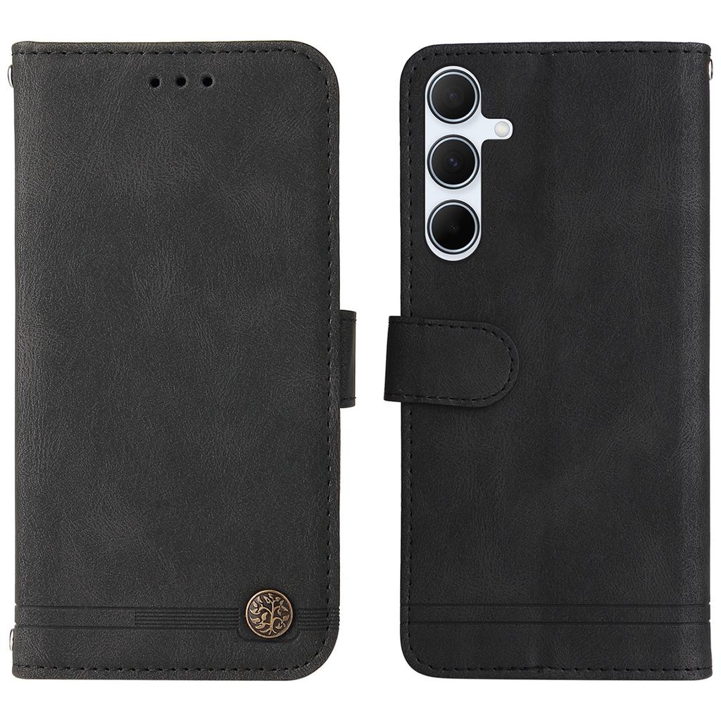 For Samsung Galaxy A56 5G Leather Wallet Cases Skin Touch Phone Cover Stand with Strap