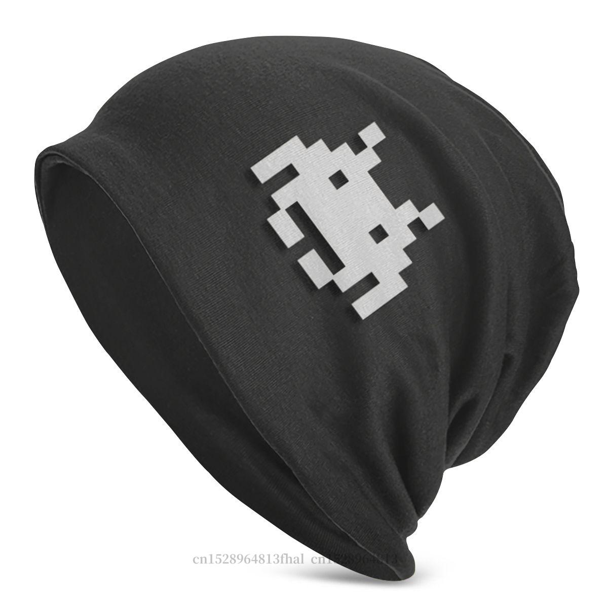 Ретро Игры Черепа Шапки Бини Кепки Space Invaders Черная Вязаная Шапка Зимняя Теплая Шапка-Боннет Мужская Женская Уличная Лыжная Шапка One Size