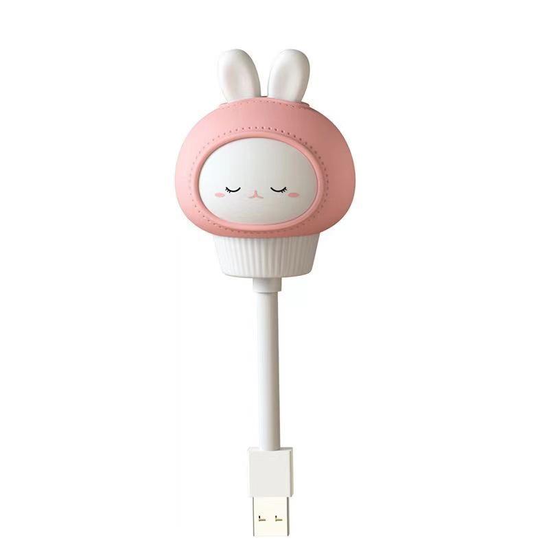 Cartoon Cute Smart Voice-Controlled Night Light USB Bedside Lamp with Sleep Aid
