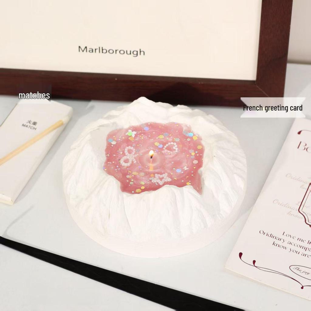 Atmosphere Bestie Glacier Gift Box: Orange Scented Candles for Girl's Birthday & Bedroom Ambiance