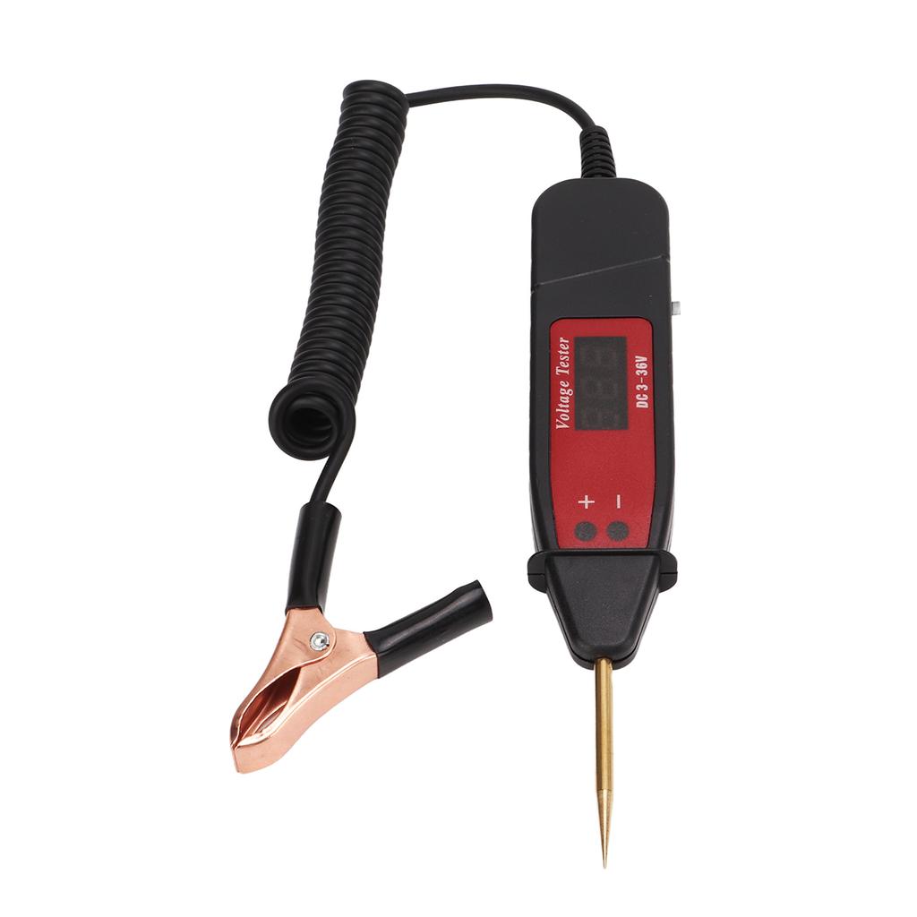 Car Electric Circuit Tester Pen LCD Digital Display Voltage Probe Detector DC3‑36V for Vehicle Maintenance