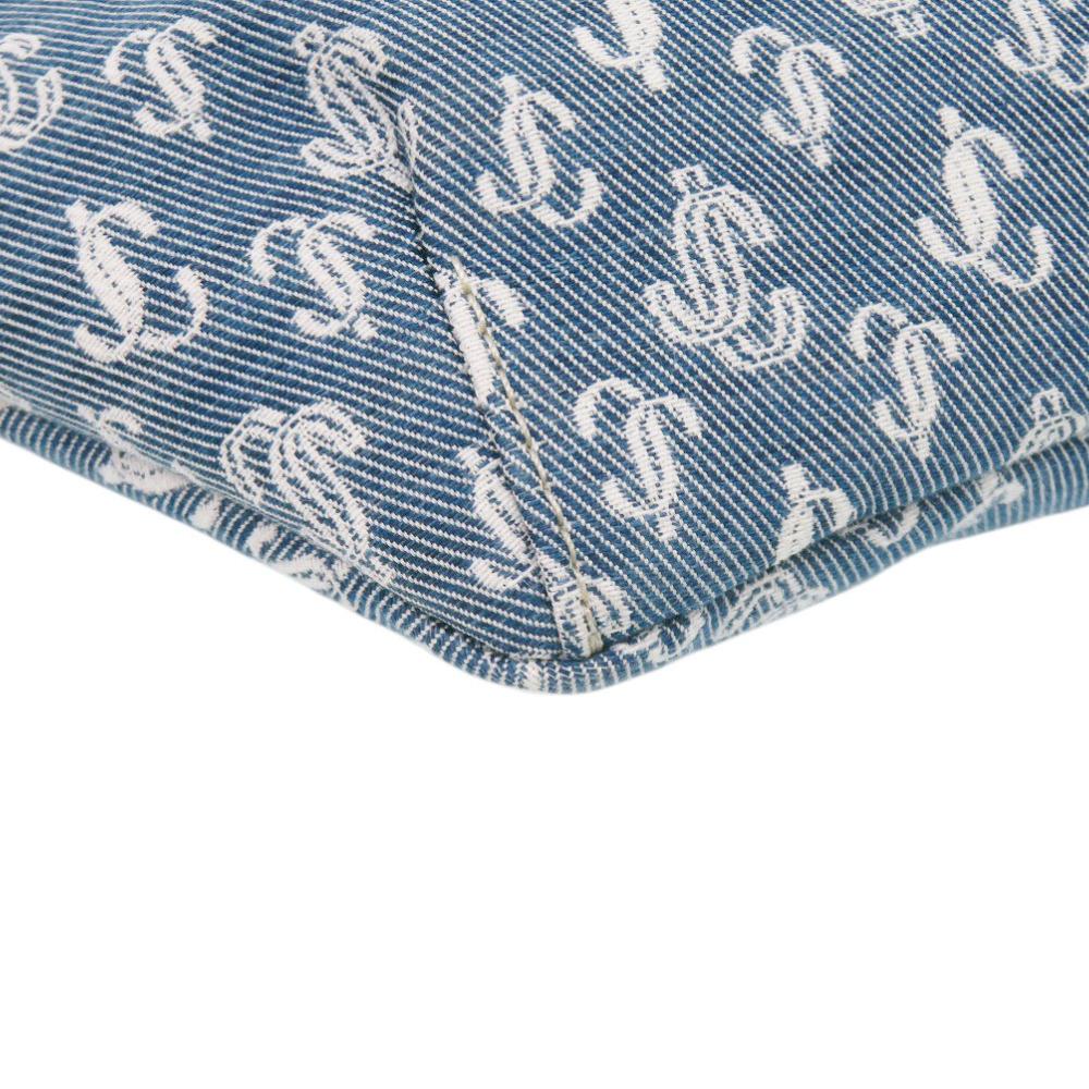 Used AUTHENTIC JIMMY CHOO Body Bag Waist Pouch Blue Denim